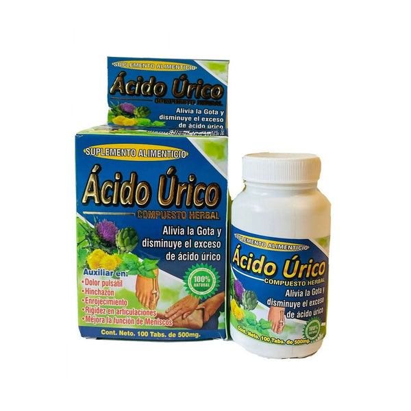 Acido Urico Compuesto Herbal, 100 Tabletas