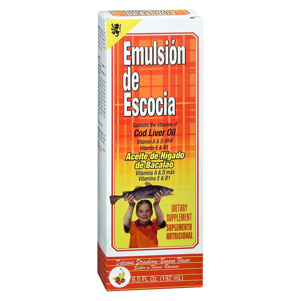 Emulsion de Escocia Aceite de Higado de Bacalao Banana/ Fresa, Banana, 6.5 oz