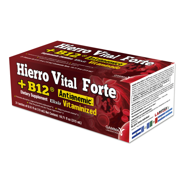 Hierro Vital Forte + B12 Antianémico, 21 Botellas