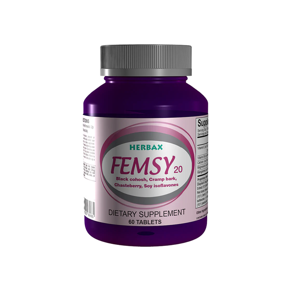 Herbax Femsy-20 Equilibrio Hormonal Para la Mujer, 60 Cápsulas