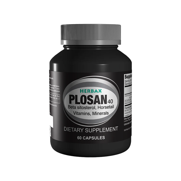 Herbax Plosan-40 Para la Salud de la Próstata Masculina, 60 Tabletas
