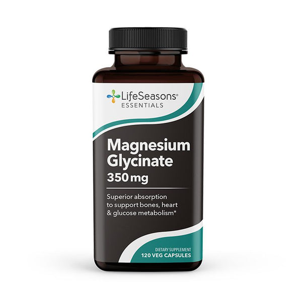 LifeSeasons Magnesium Glycinate 350mg, 120 Capsulas