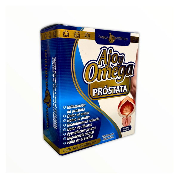 Omega Nutrition Ajo y Omega Prostata, 60 Tabletas