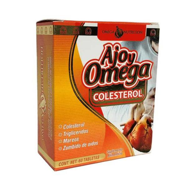 Omega Nutrition Ajo y Omega Colesterol, 60 Tabletas