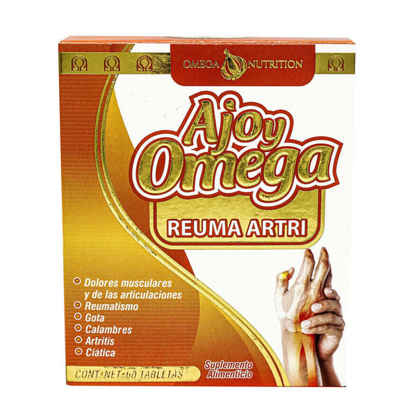 Omega Nutrition Ajo y Omega Reuma Artri, 60 Tabletas
