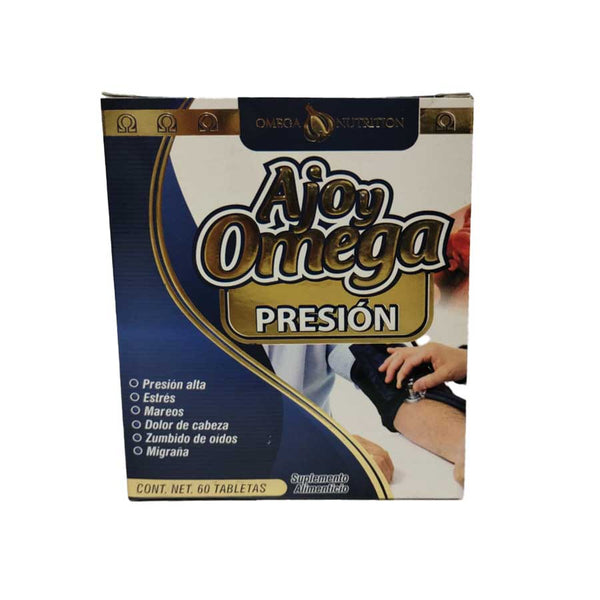 Omega Nutrition Ajo y Omega Presion, 60 Tabletas