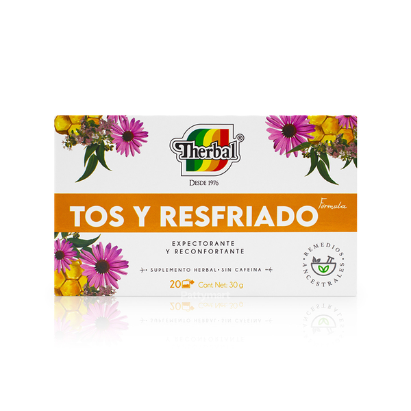 Therbal Tos Y Resfriado Expectorante Y Reconfortante, 20 Bolsitas de Té