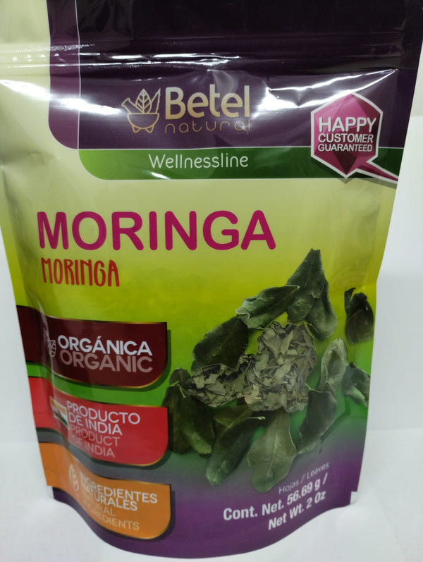 Betel Natural Hoja de Moringa Prgamoca, 2 oz