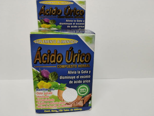 Acido Urico Compuesto Herbal, 100 Tabletas