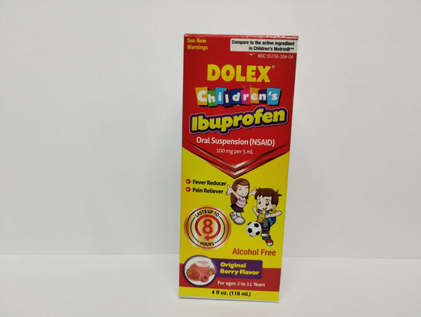 Dolex Children's Ibuprofen Sabor Original a Bayas, 4 oz