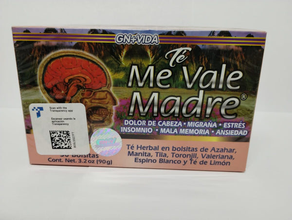 Me Vale Madre Té, 30 Bolsitas de Té