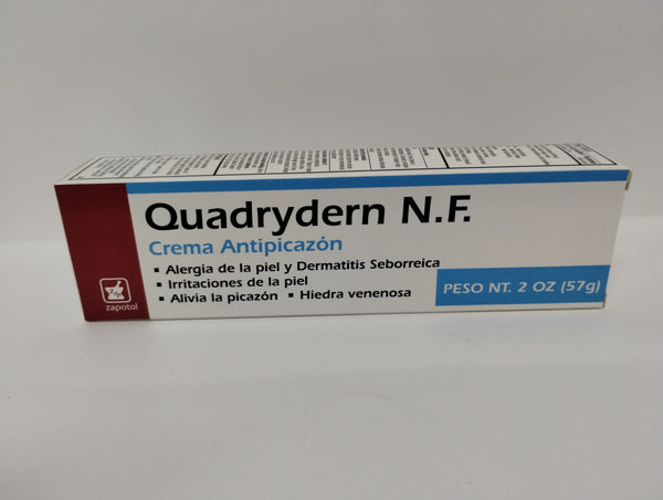 Quadrydern N.F Crema Antipicazon, 2 oz