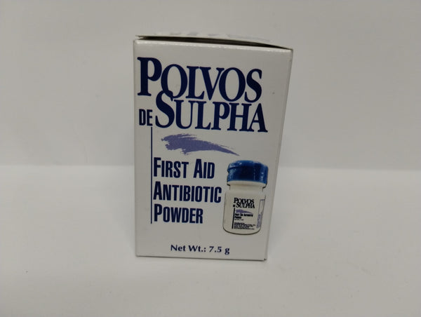 Polvos de Sulpha Polvo Antibiótico de Primeros Auxilios, .26 oz