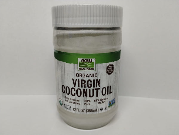 Now Aceite de Coco Virgen Organico, 12 oz