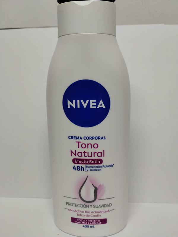 Nivea Crema Corporal Tono Natural Efecto Satin, 13.52 oz