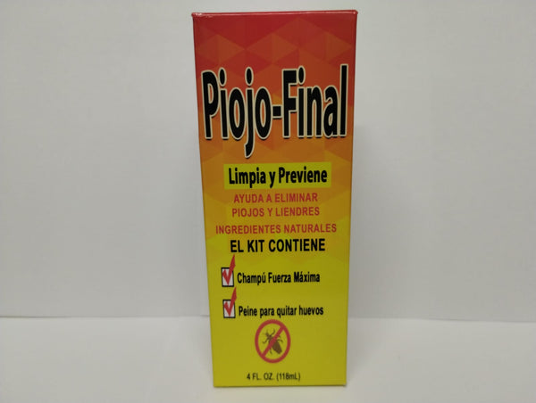 Piojo-Final Limpia y Previene, 4 oz