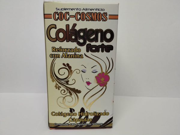 Cosmo Natural Colageno Forte Reforzado con Alanina, 180 Capsulas