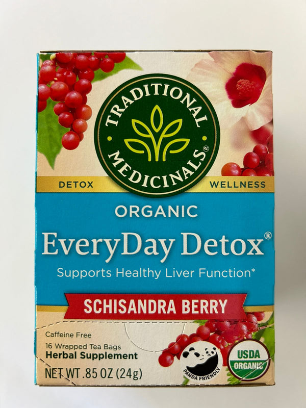 Traditional Medicinals Organic EveryDay DetoxBaya de Schisandra, 16 Bolsitas de Té